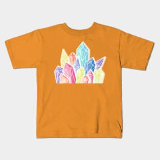 Crystals Yellow Kids T-Shirt